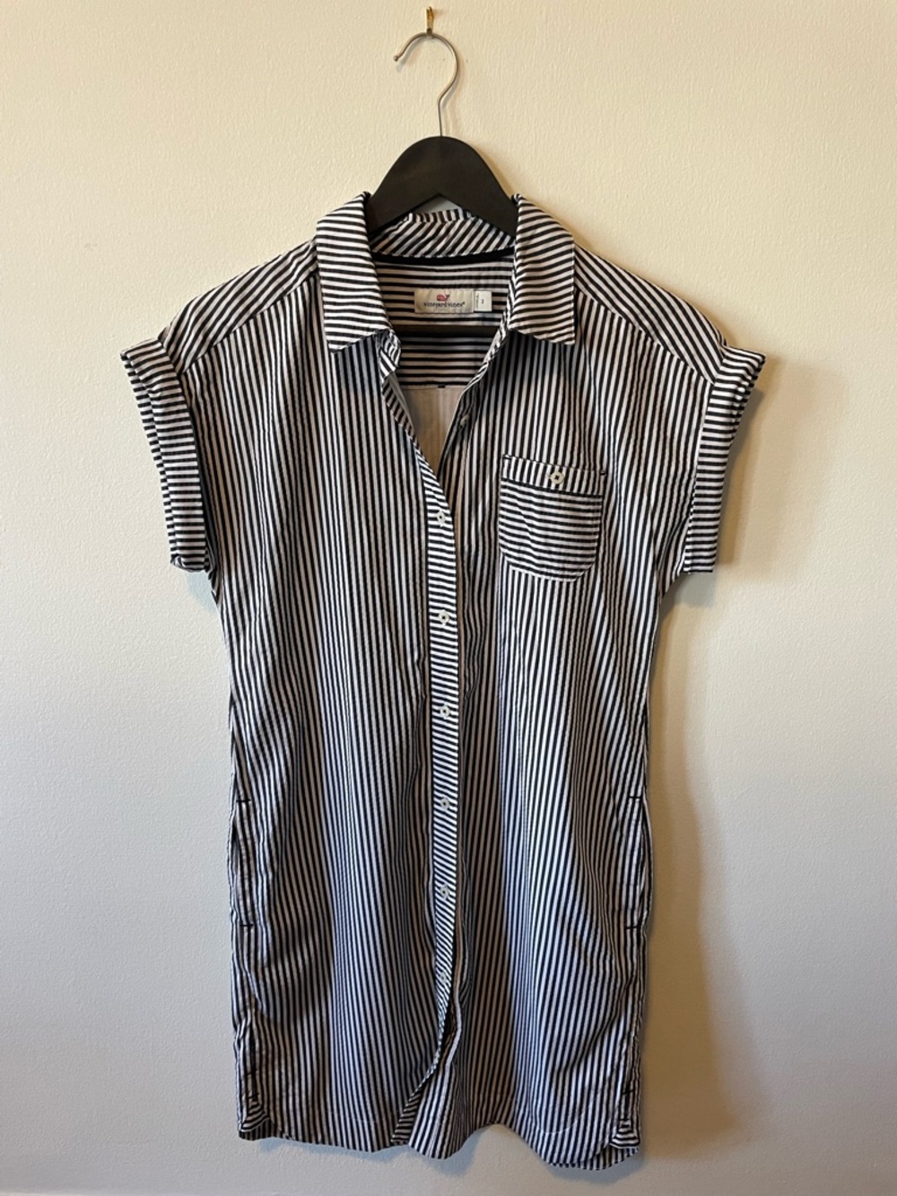Vineyard Vines Seersucker Striped Margo Shirt Dress Size 2